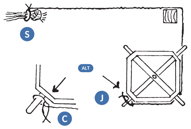Connecting various loom parts